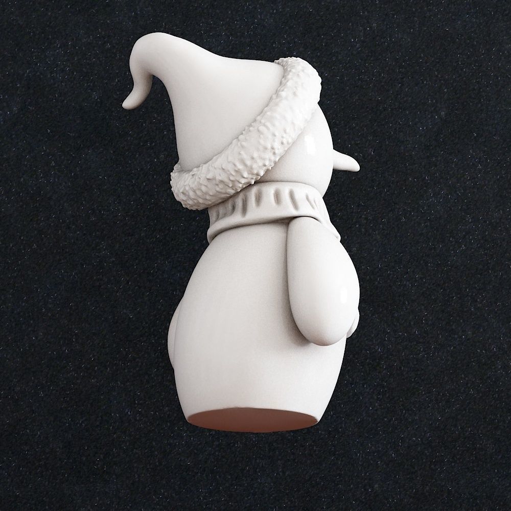 Snowman Christmas 3D print model_1