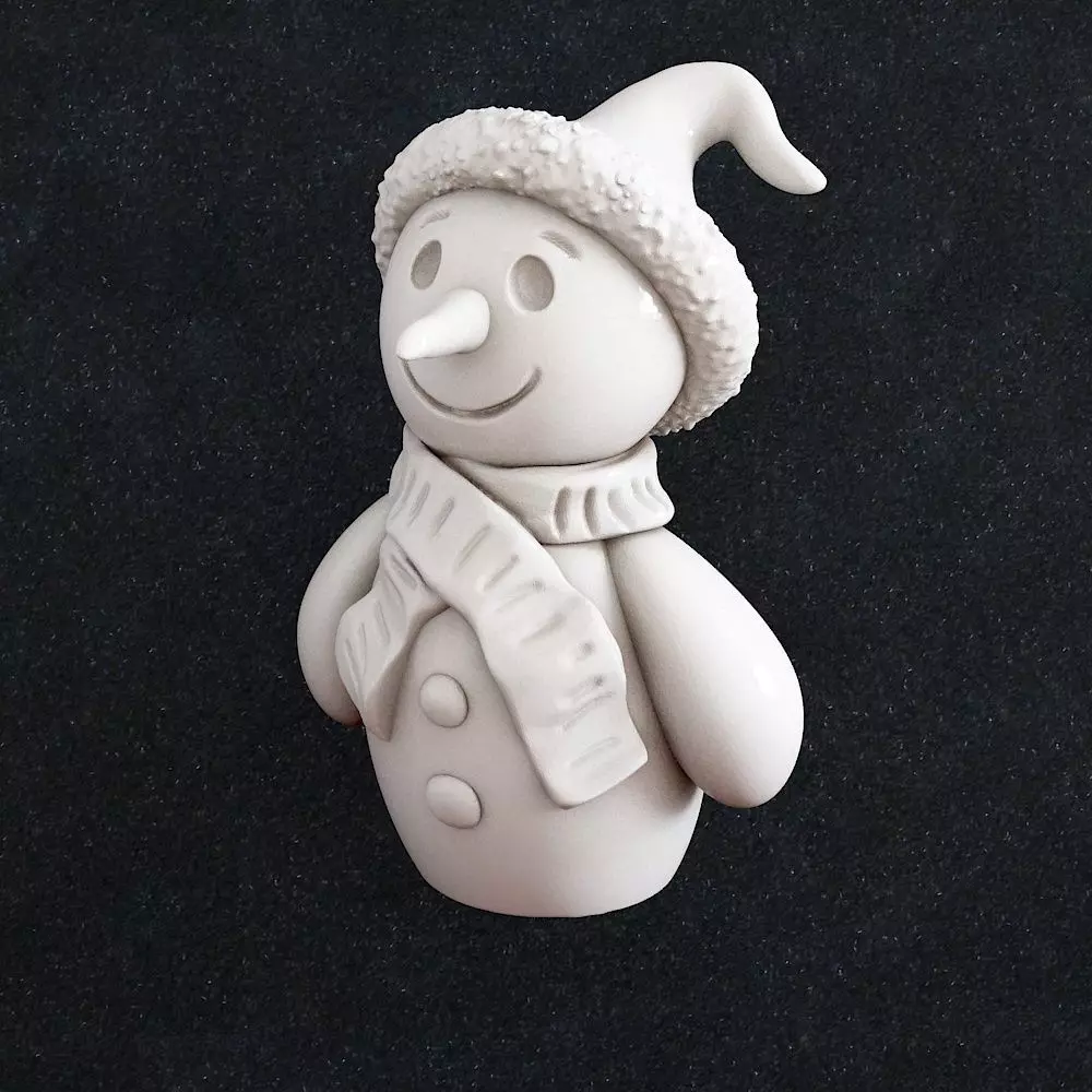 Snowman Christmas 3D print model_0