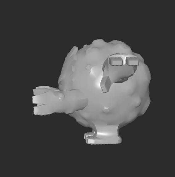 MakeIT Pokemon Graveler 3D model_1