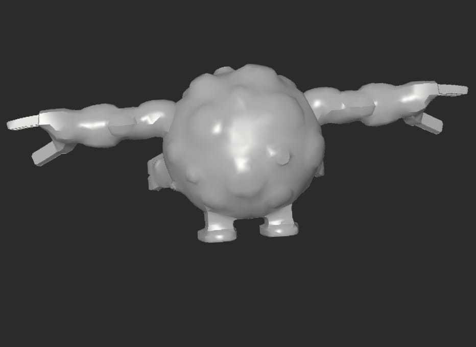 MakeIT Pokemon Graveler 3D model_6