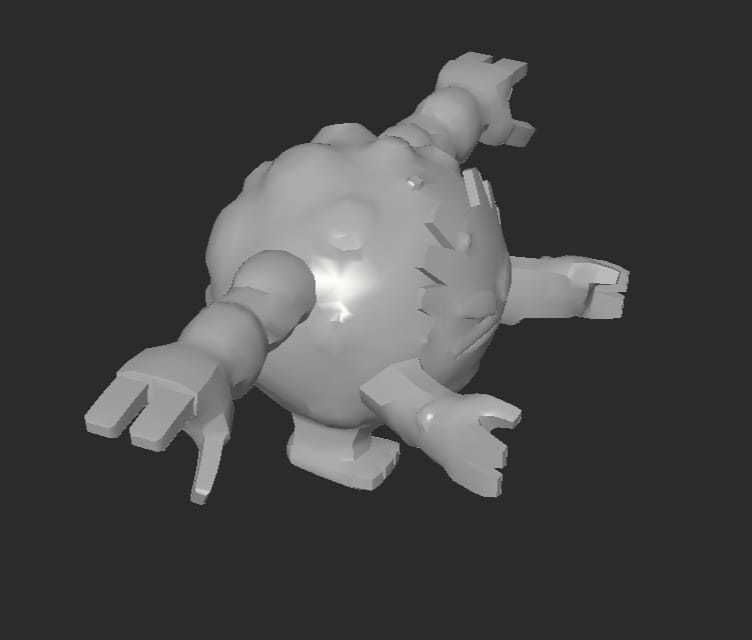 MakeIT Pokemon Graveler 3D model_7