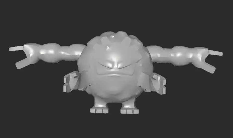 MakeIT Pokemon Graveler 3D model_0