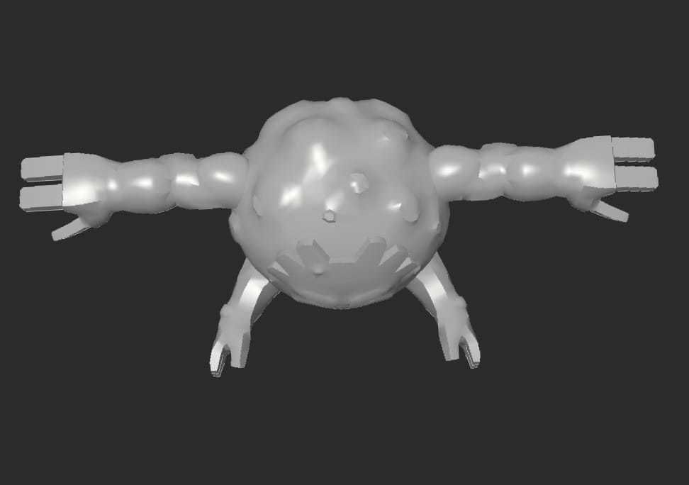 MakeIT Pokemon Graveler 3D model_3