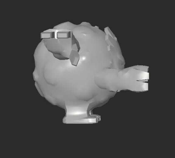 MakeIT Pokemon Graveler 3D model_2