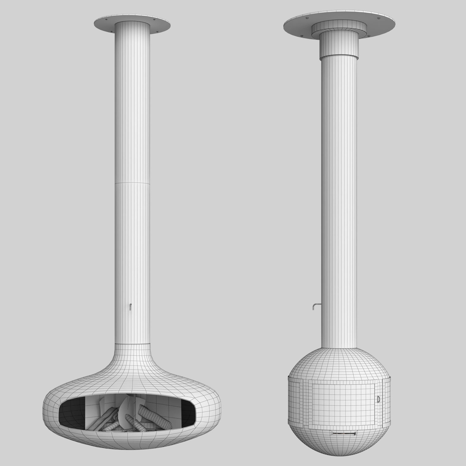 Fireplace set Focus Creation 1 3D model_15