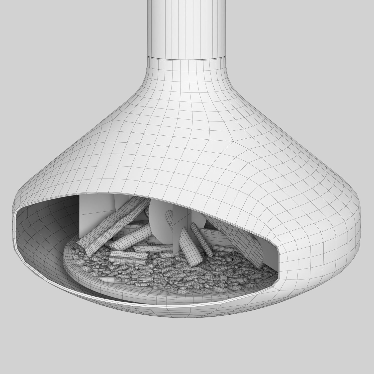 Fireplace set Focus Creation 1 3D model_17