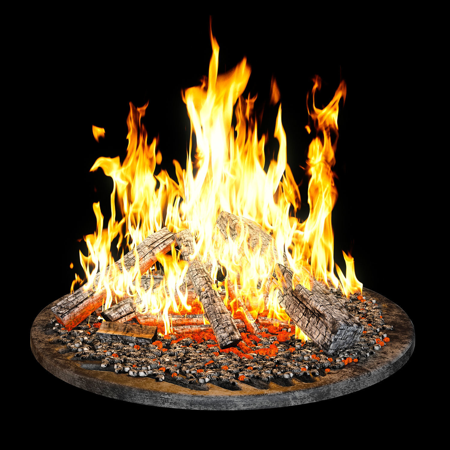 Fireplace set Focus Creation 1 3D model_5