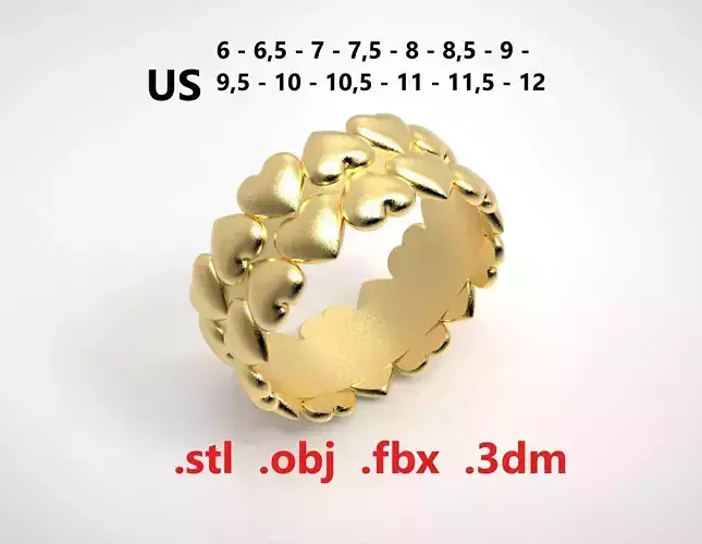 Model 221 Love Ring  US Size