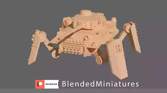 Tiger mech  3D print model
