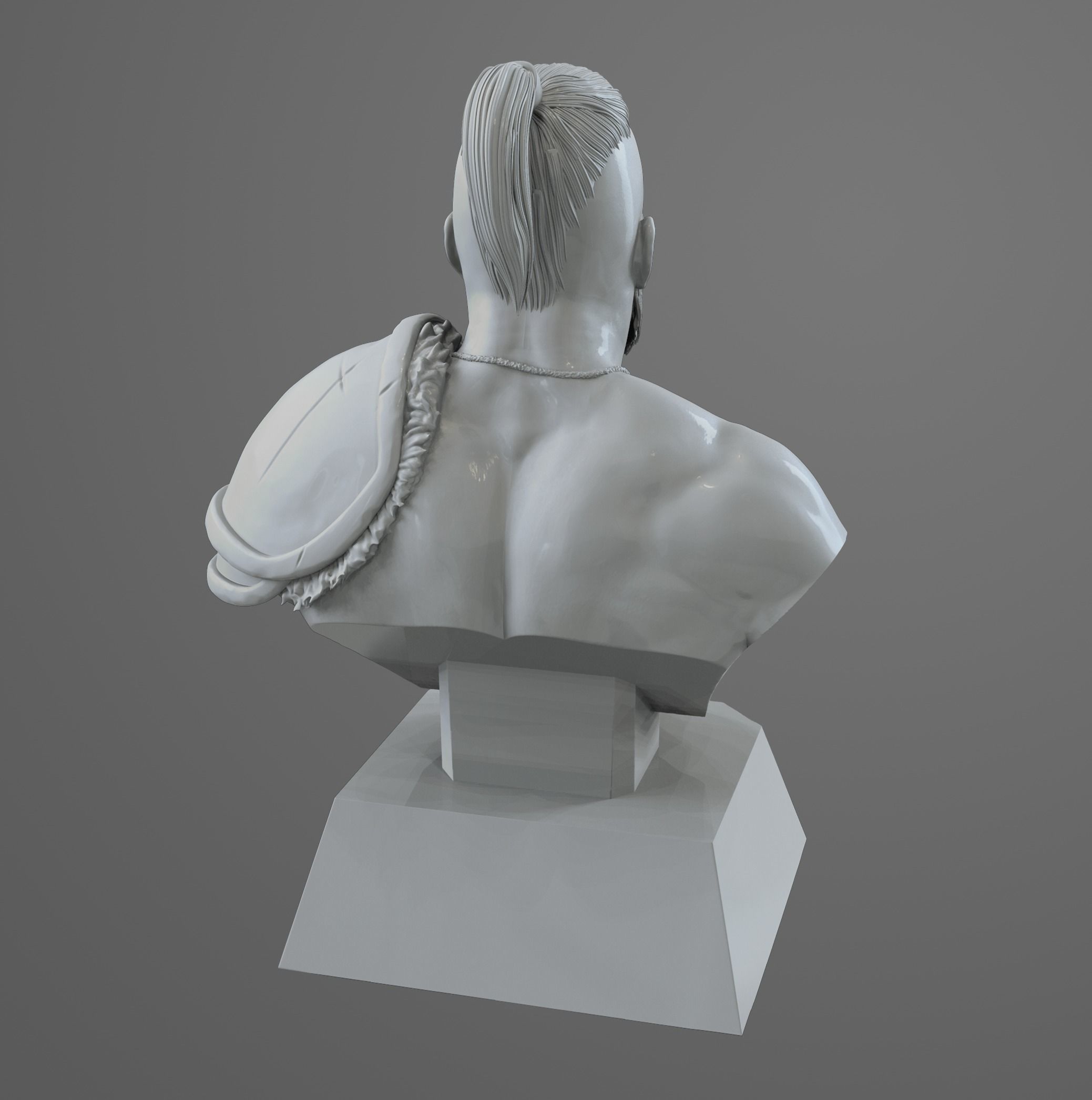 Barbarian bust ready for print model 3D print model_3