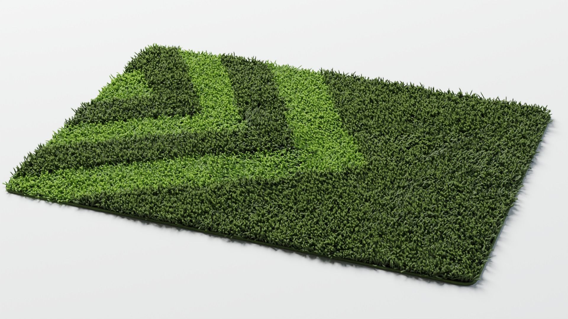 bathroom rugs 4 colors 3D model_3