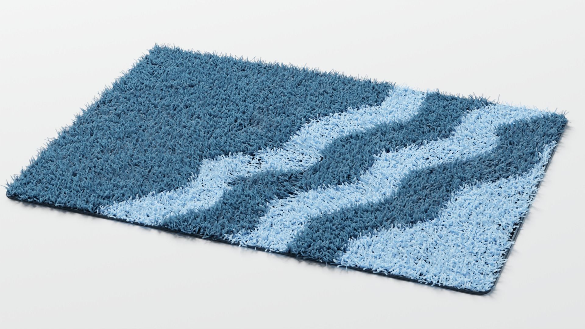 bathroom rugs 4 colors 3D model_2