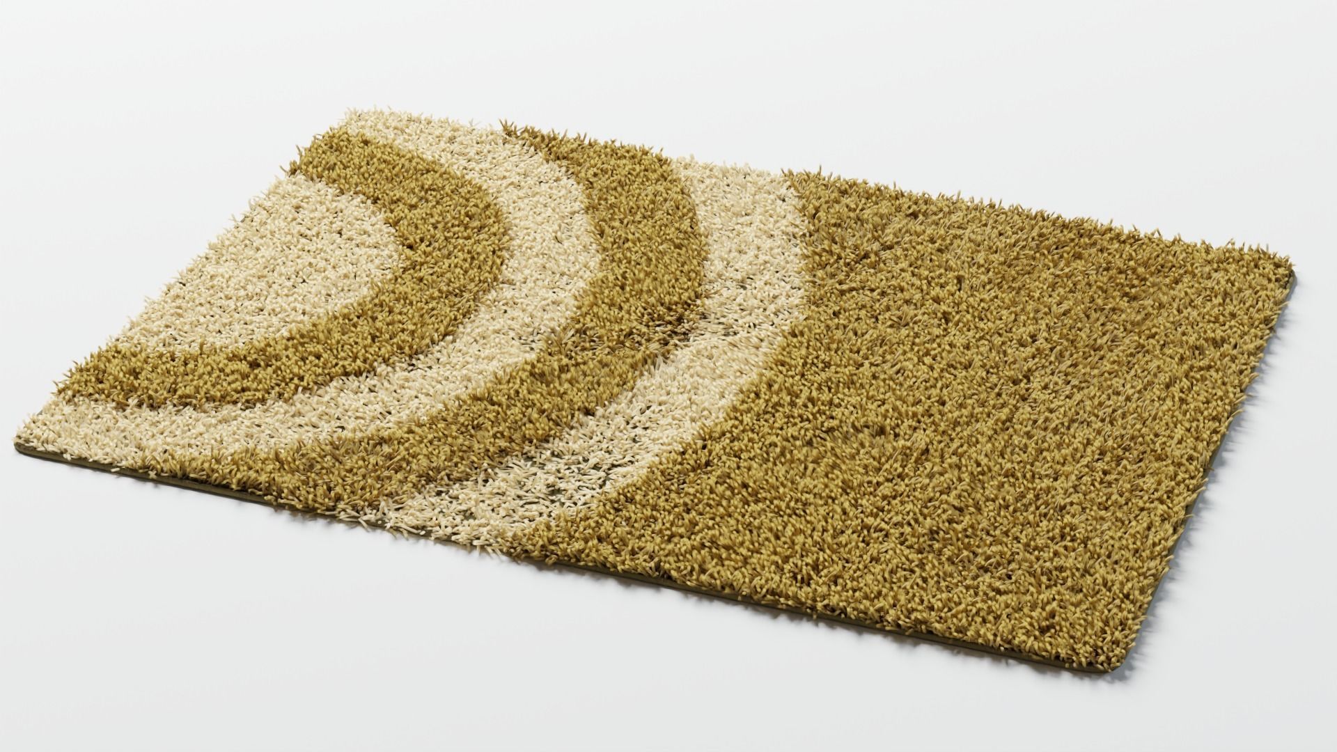 bathroom rugs 4 colors 3D model_1