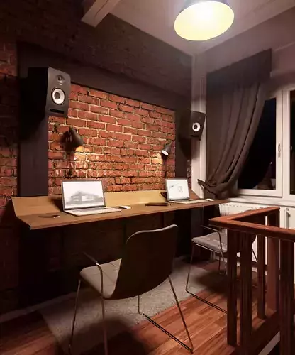 Nice Little Office Space 3D model