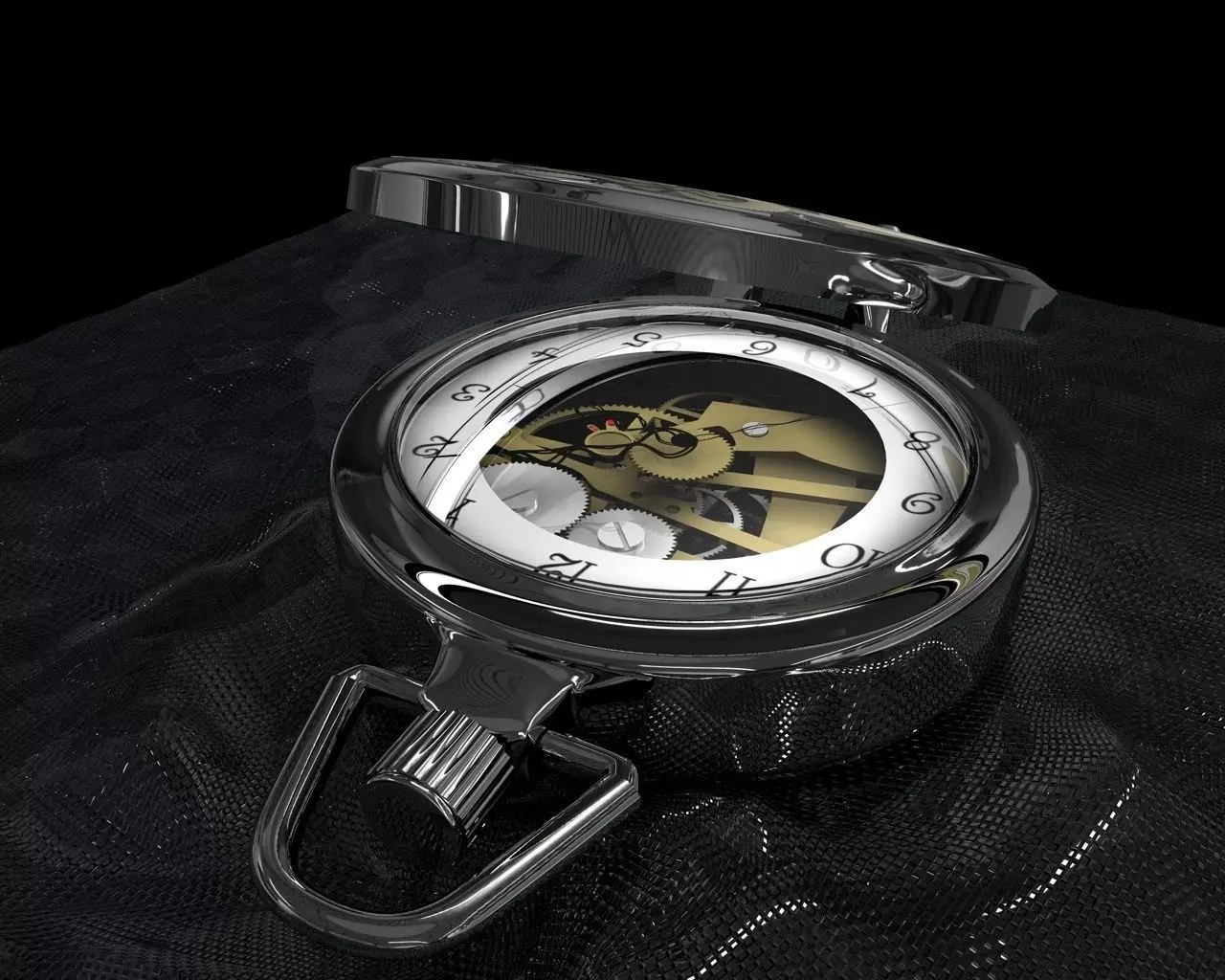 reloj de bolsillo Free low-poly 3D model