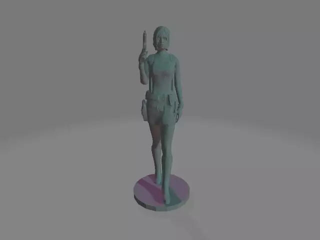 Jill Valentine 3D print model_0