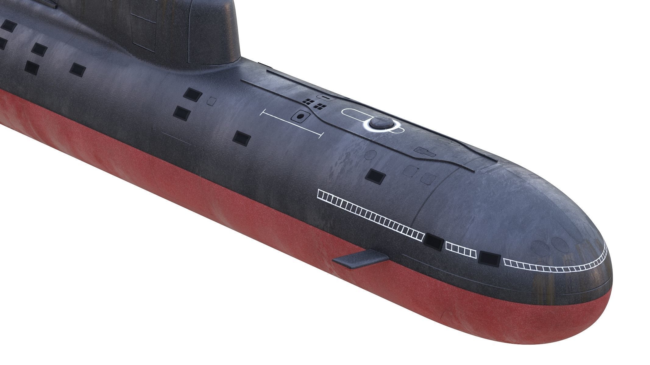 Nuclear Powered Attack Submarine Akula Class 3D model_6