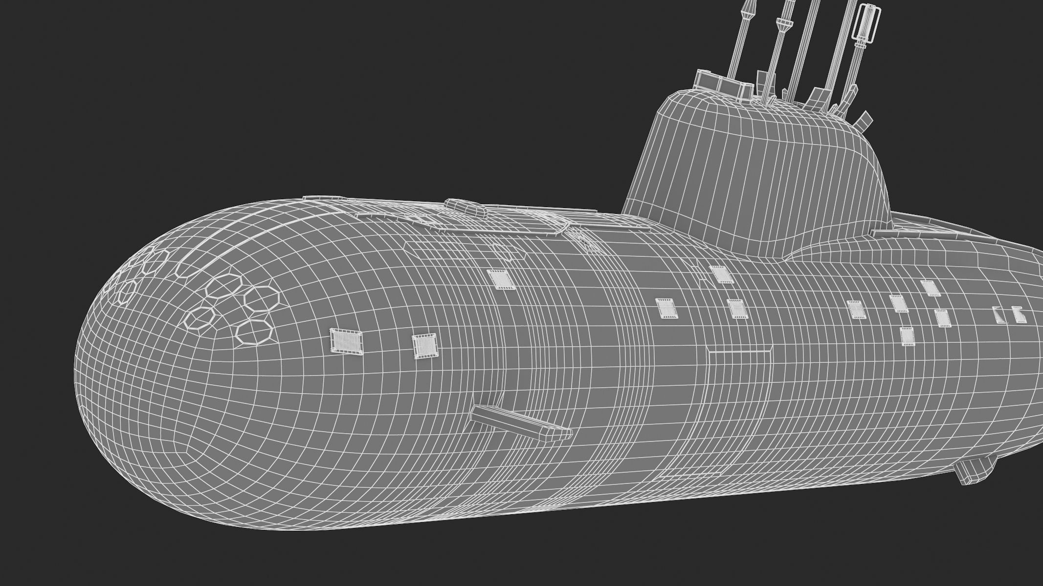 Nuclear Powered Attack Submarine Akula Class 3D model_19