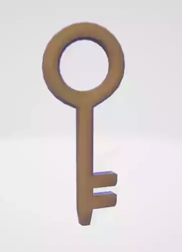 Low Poly Key Free low-poly 3D model