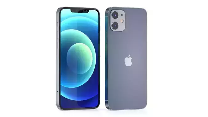 Apple iPhone 12 Blue 3D model