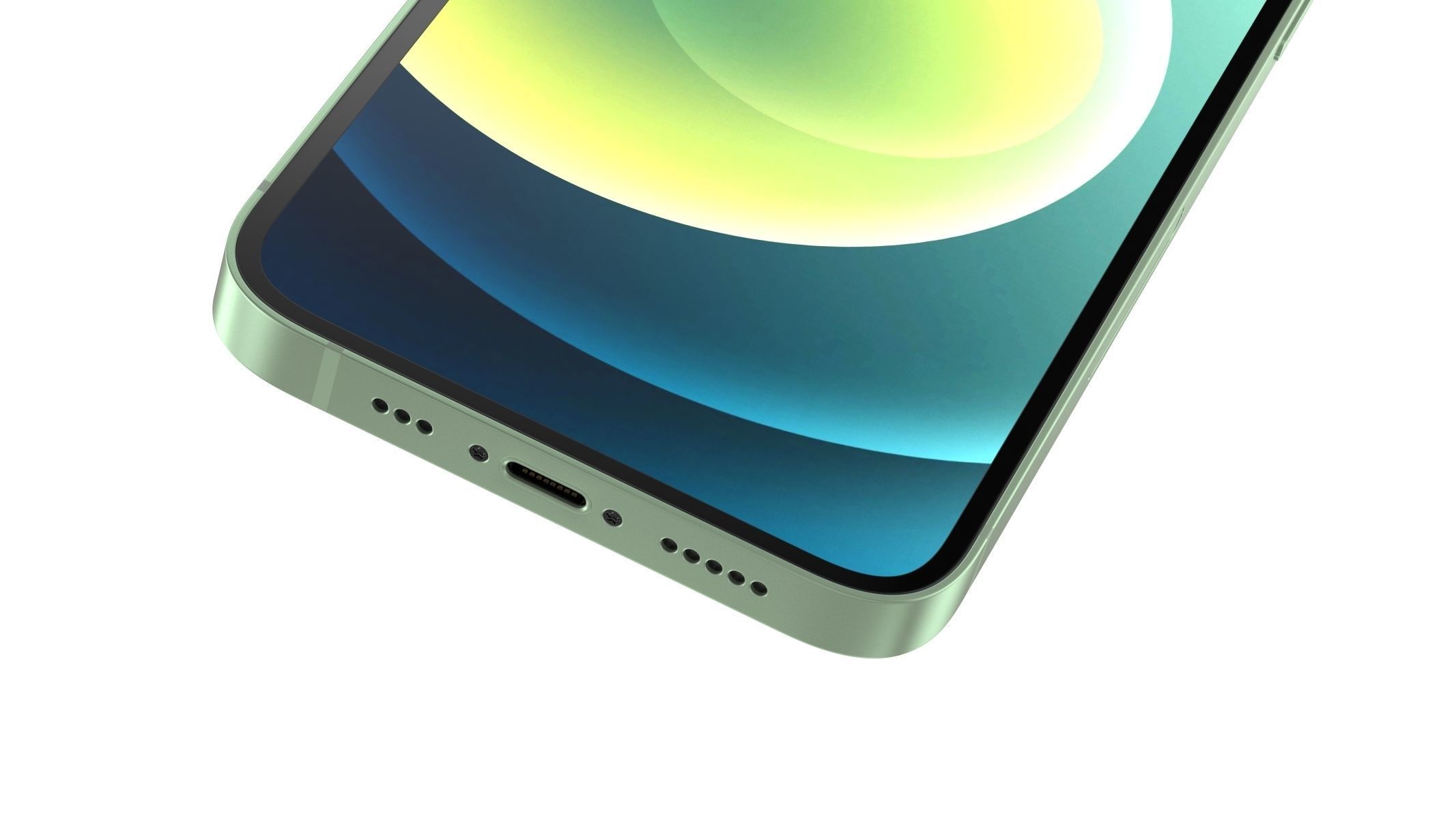 Apple iPhone 12 Green 3D model_5