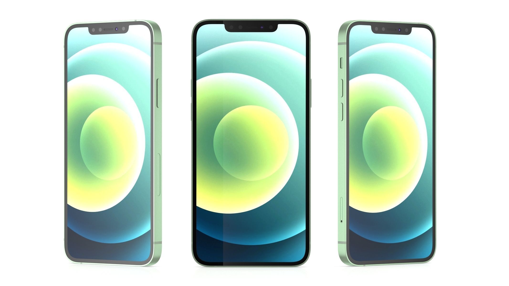 Apple iPhone 12 Green 3D model_7