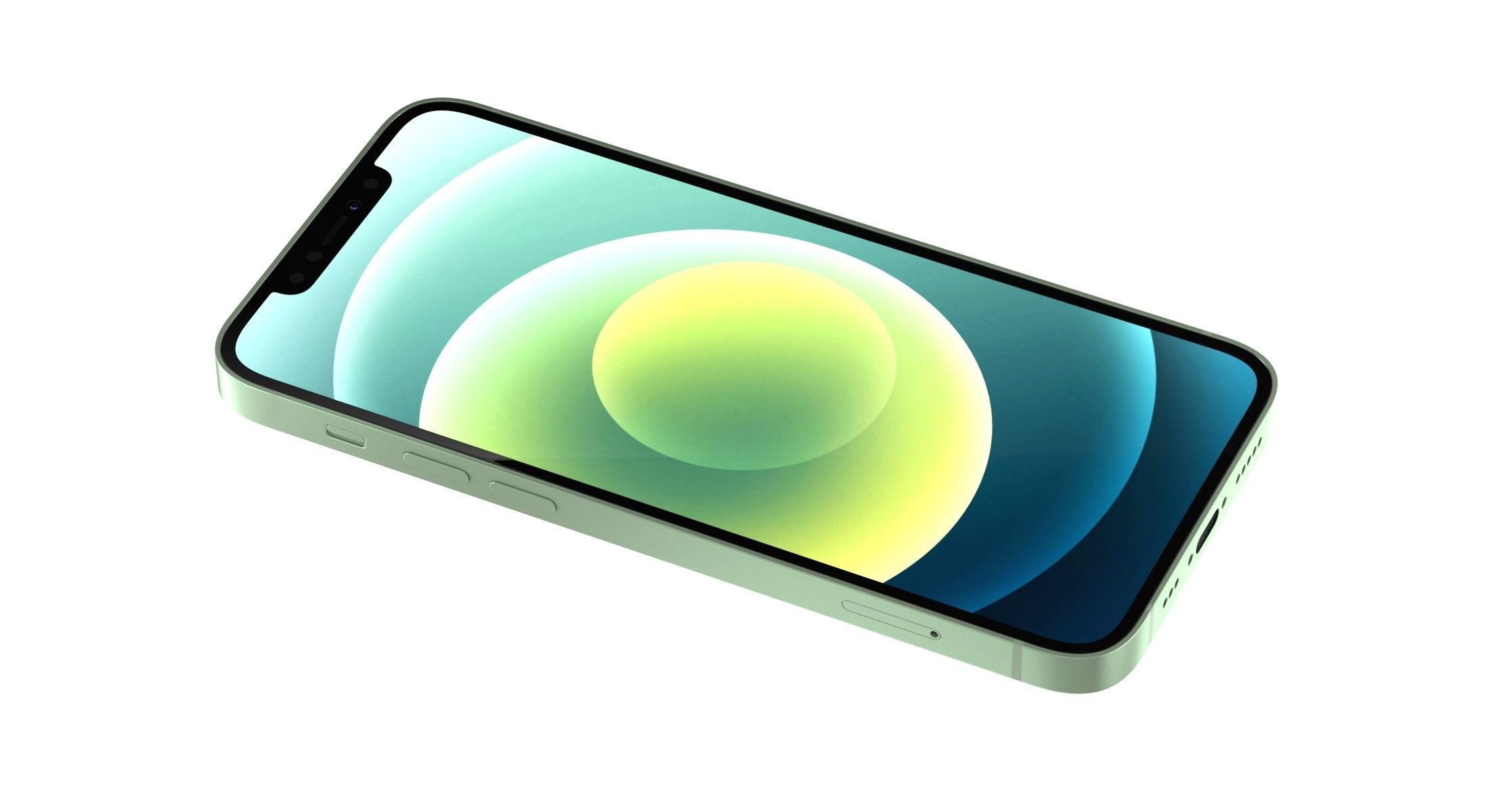 Apple iPhone 12 Green 3D model_4