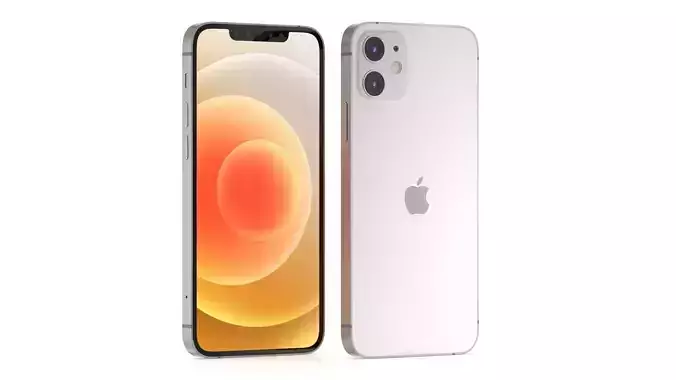 Apple iPhone 12 White 3D model