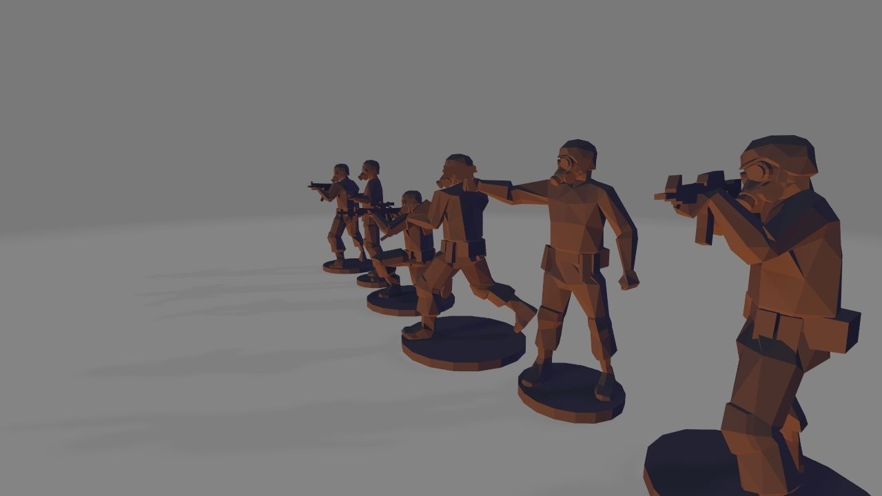 SAS soldier 3D print model_2