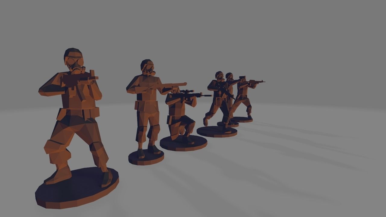 SAS soldier 3D print model_1