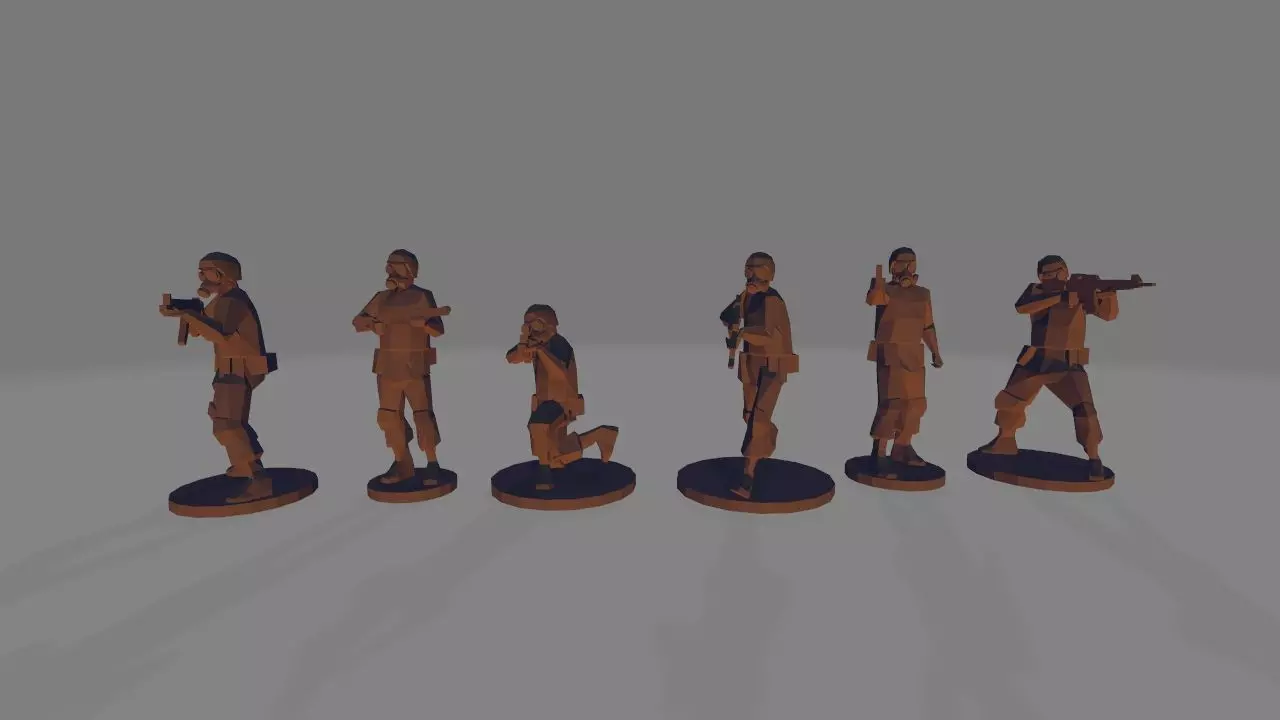 SAS soldier 3D print model_0