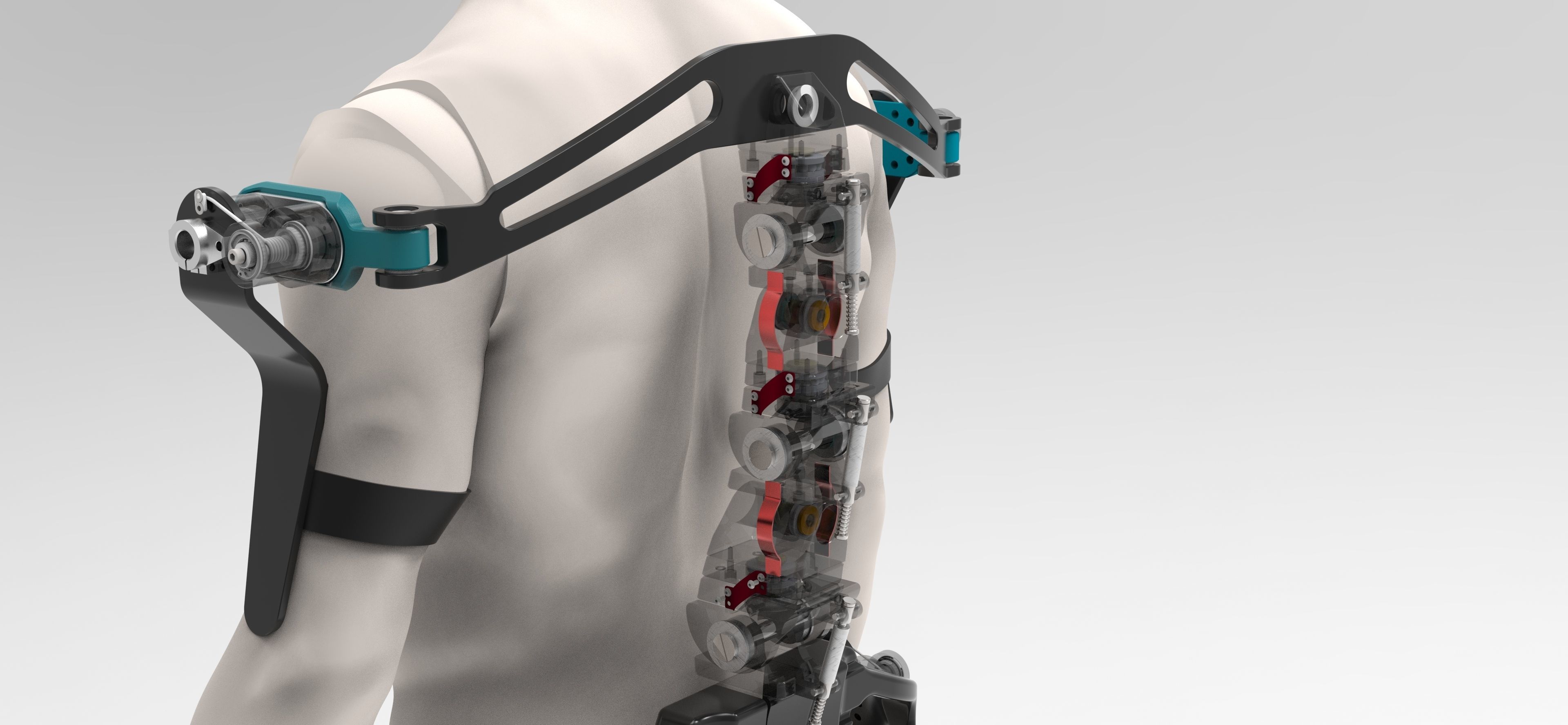 Mechanical assisted exoskeleton device 3D model CGTrader