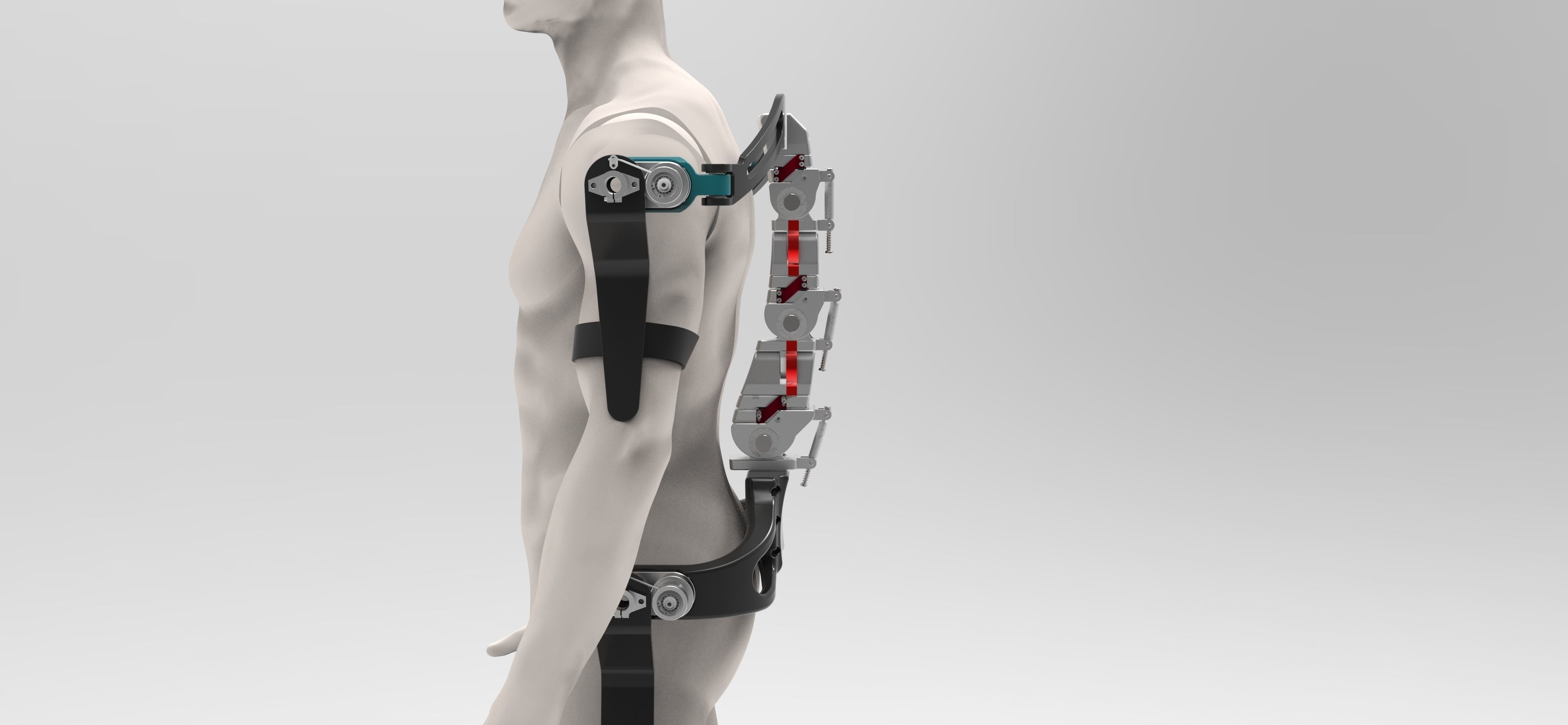 Mechanical assisted exoskeleton device 3D model CGTrader