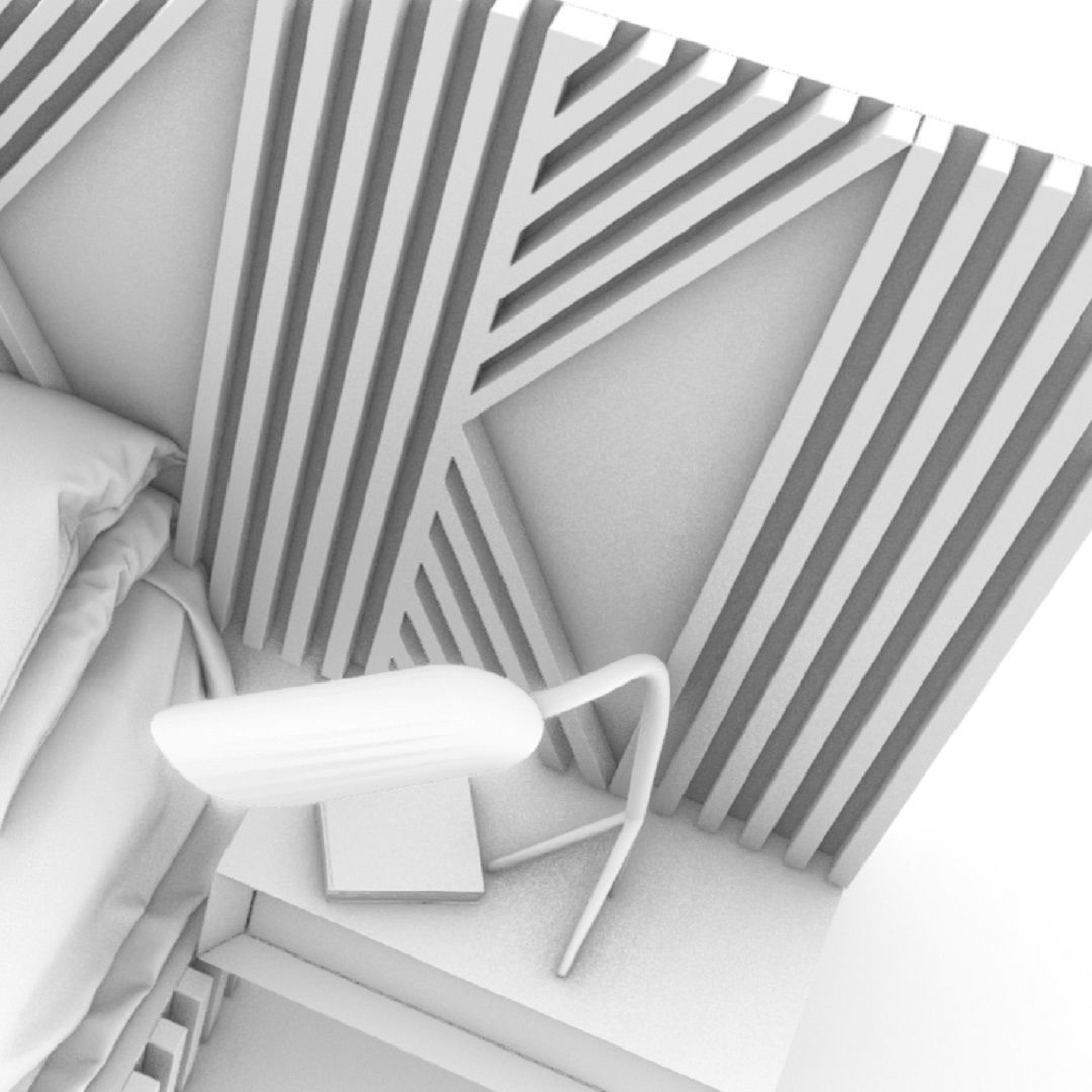 STM-D BED model AAA Low-poly 3D model_13