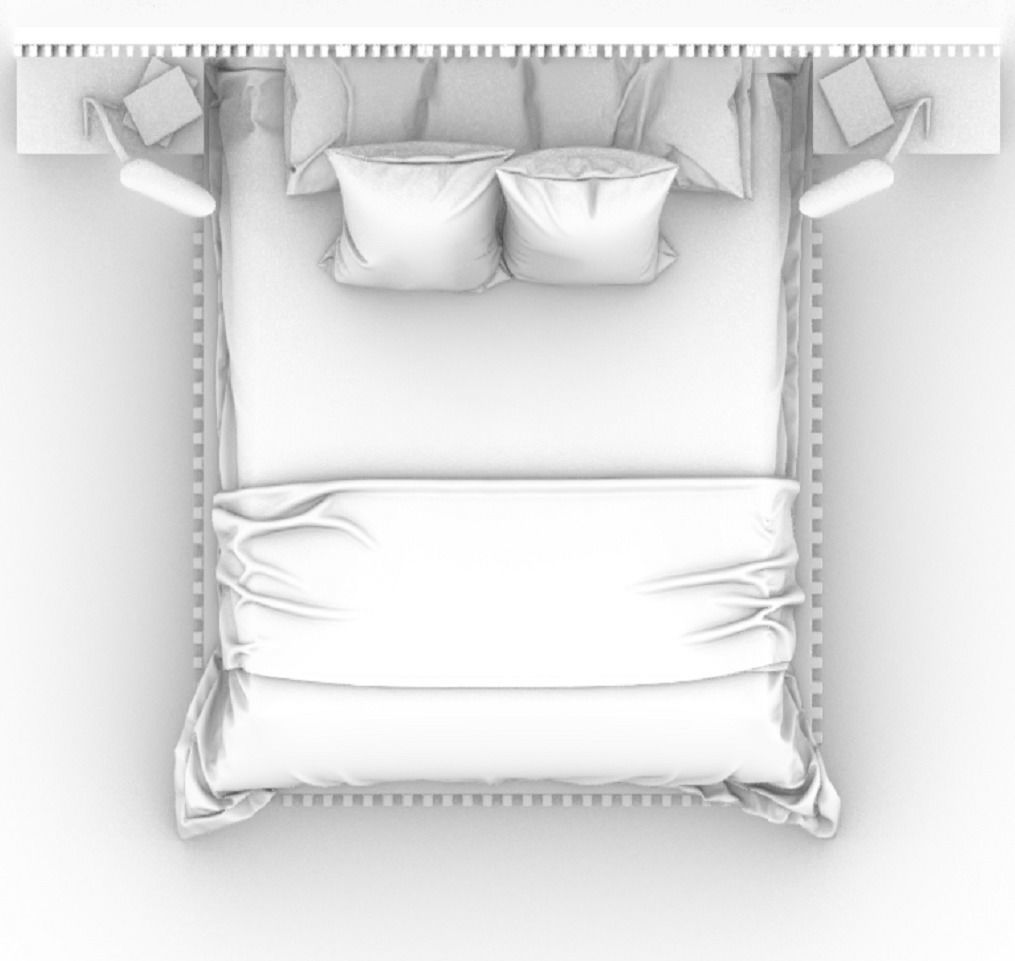 STM-D BED model AAA Low-poly 3D model_8