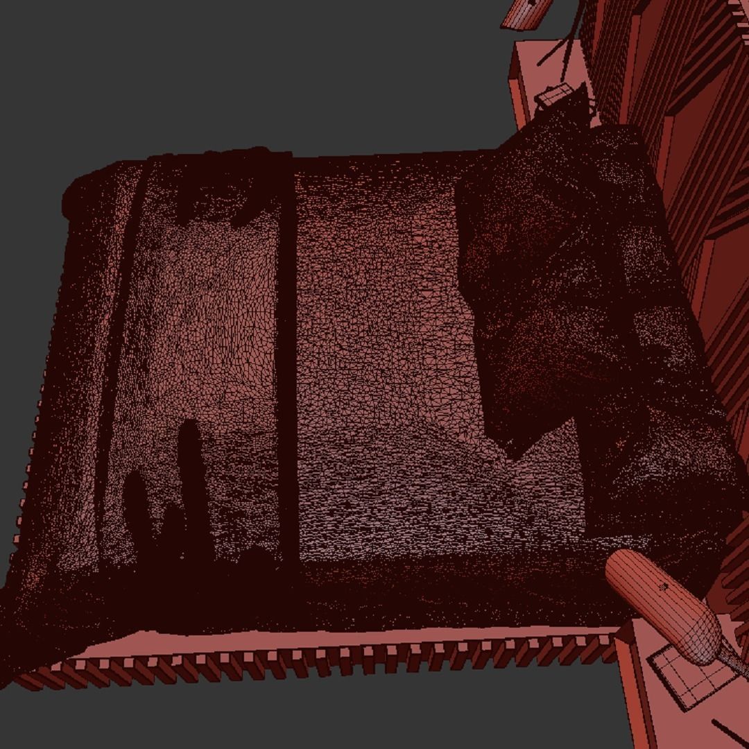 STM-D BED model AAA Low-poly 3D model_21