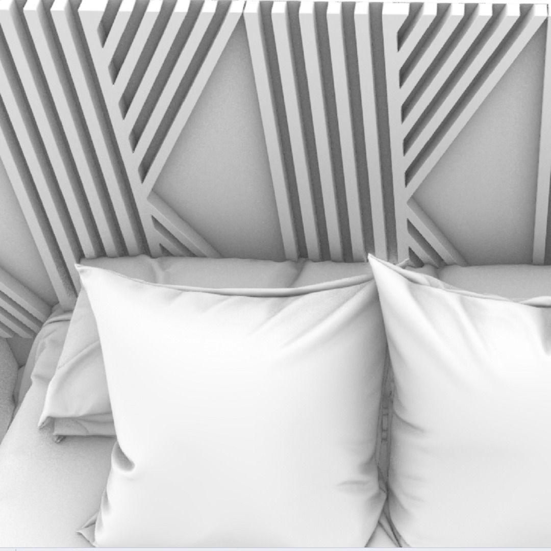 STM-D BED model AAA Low-poly 3D model_16