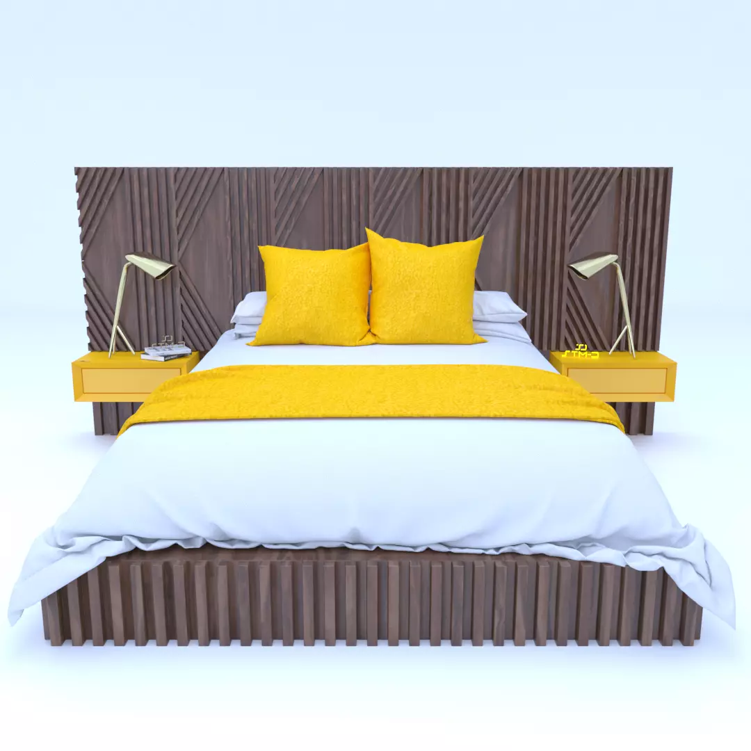 STM-D BED model AAA Low-poly 3D model_0