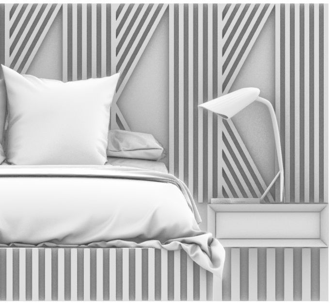 STM-D BED model AAA Low-poly 3D model_10