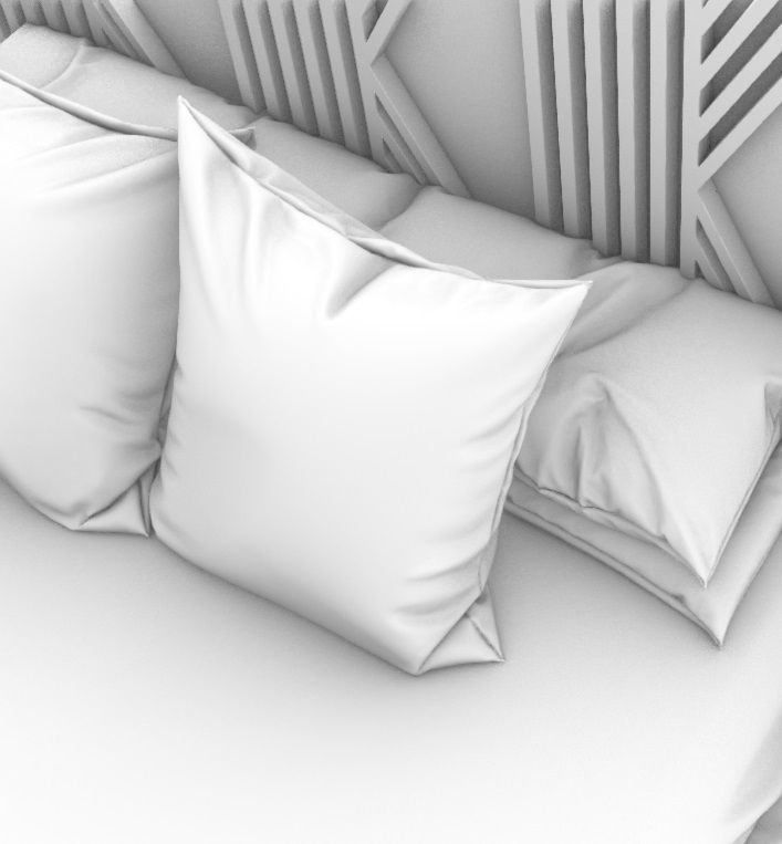 STM-D BED model AAA Low-poly 3D model_14