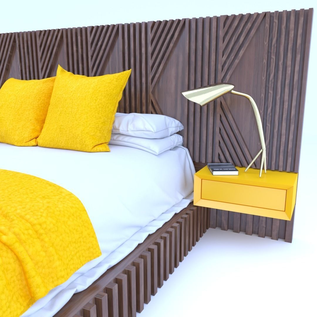 STM-D BED model AAA Low-poly 3D model_2