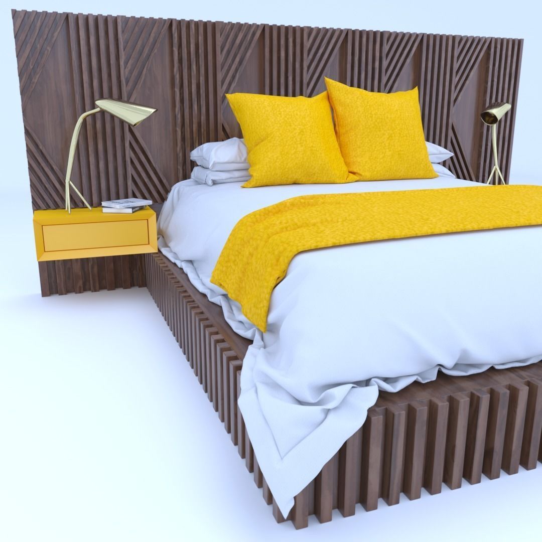 STM-D BED model AAA Low-poly 3D model_1