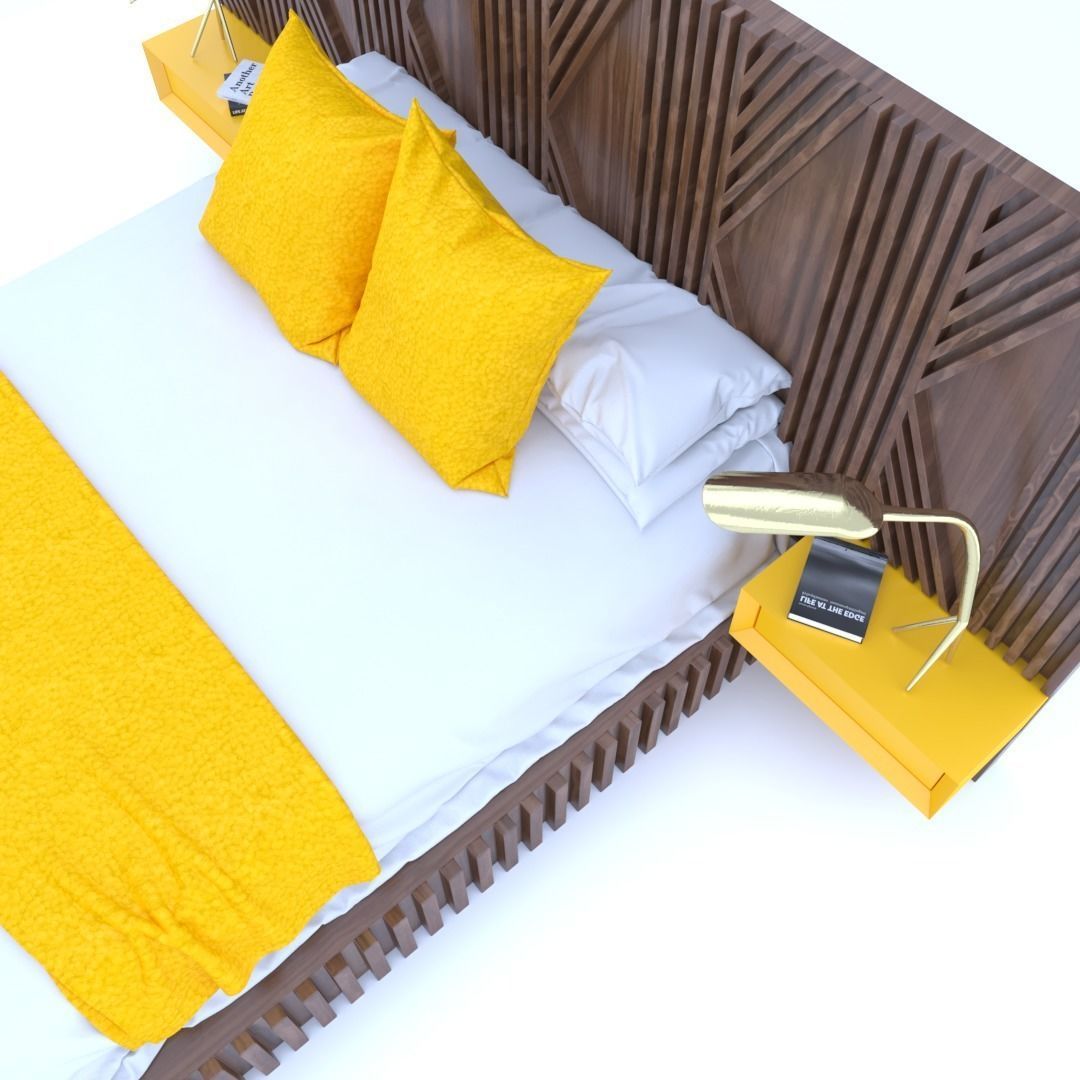 STM-D BED model AAA Low-poly 3D model_5