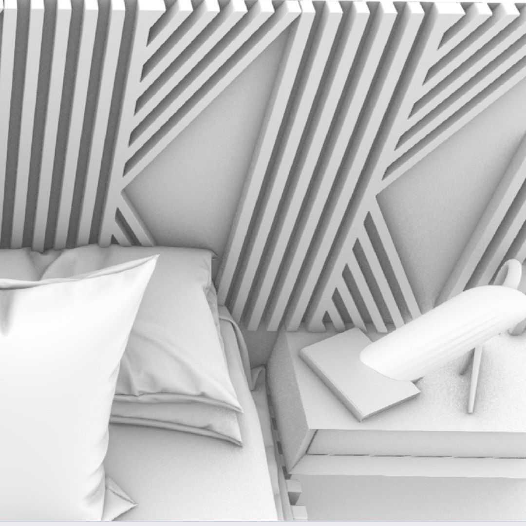 STM-D BED model AAA Low-poly 3D model_15