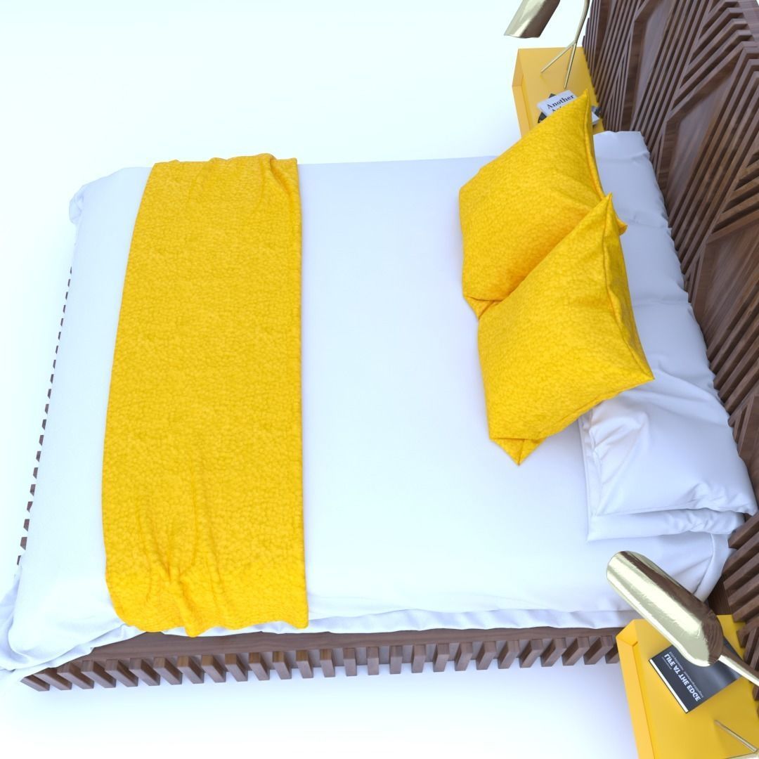 STM-D BED model AAA Low-poly 3D model_4