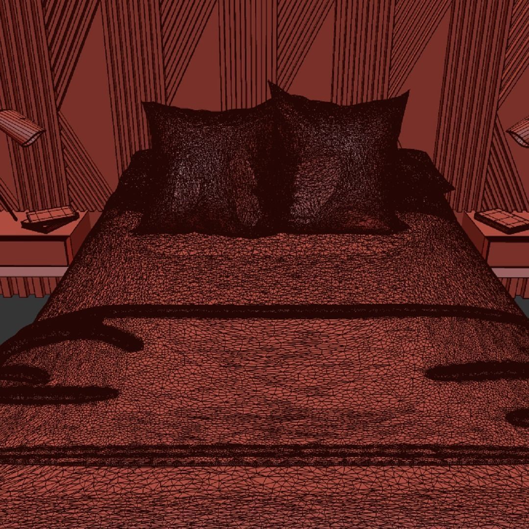 STM-D BED model AAA Low-poly 3D model_22