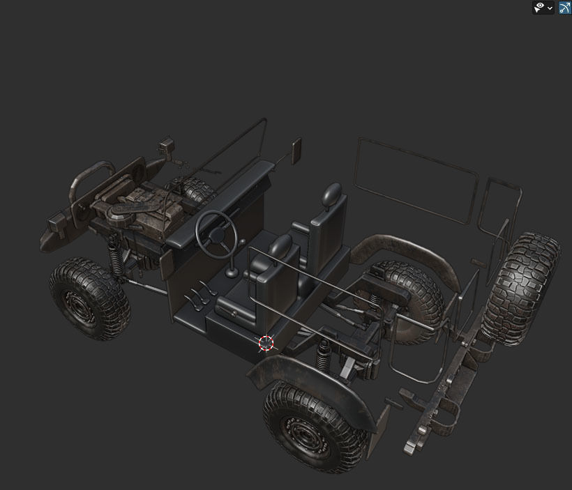 TOYOTA FJ 45 3D model_12