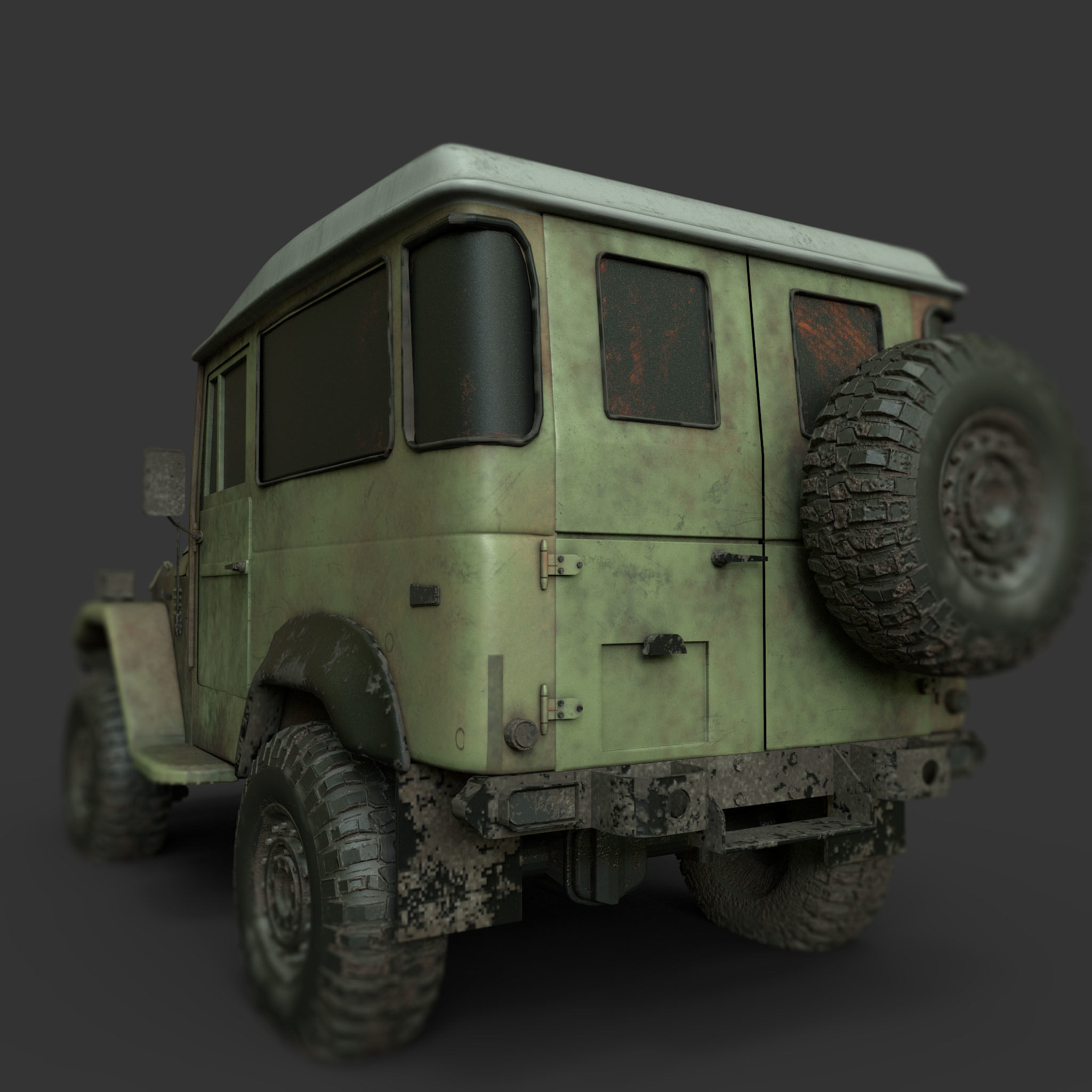 TOYOTA FJ 45 3D model_2