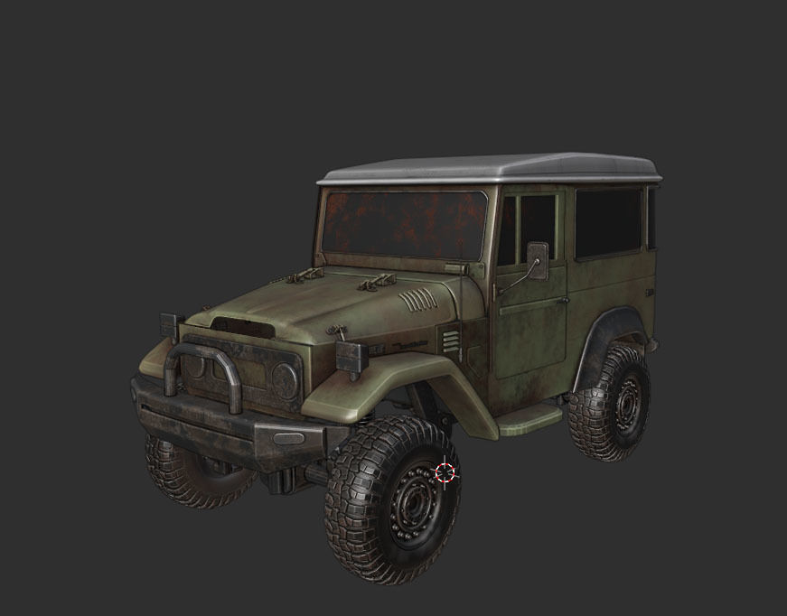 TOYOTA FJ 45 3D model_5