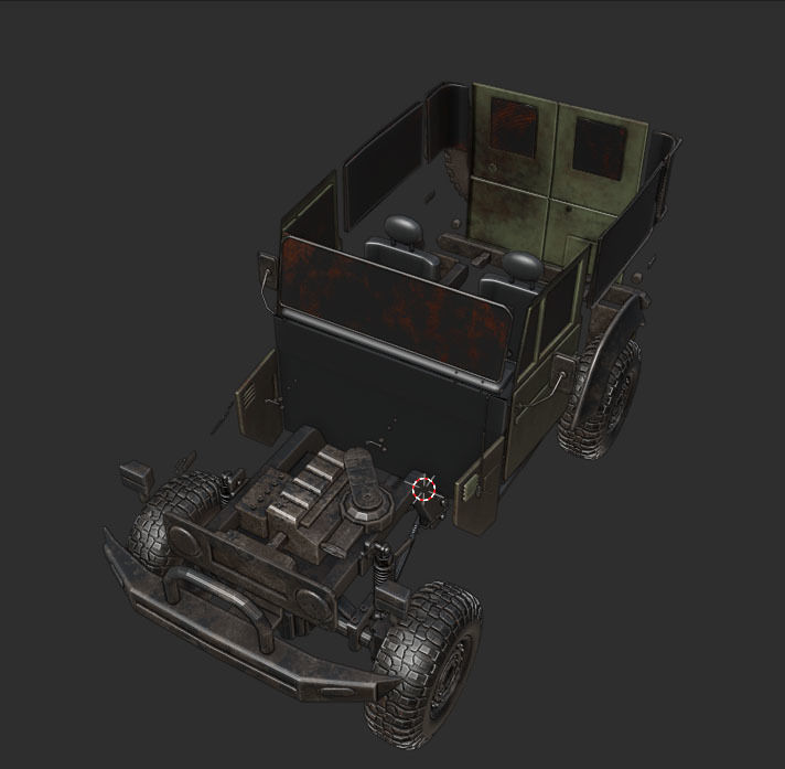 TOYOTA FJ 45 3D model_11